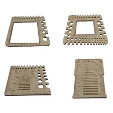 Knitting Gauge Ruler Square Knitting Tool Crochet Yarns Measuring Tool