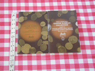 The Gaston DiBello Collection Of GOLD, SILVER COINS Public Auction Sale 2 BOOKS