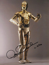 ANTHONY DANIELS signed autograph 20x25cm STAR WARS in person autograph ACOA