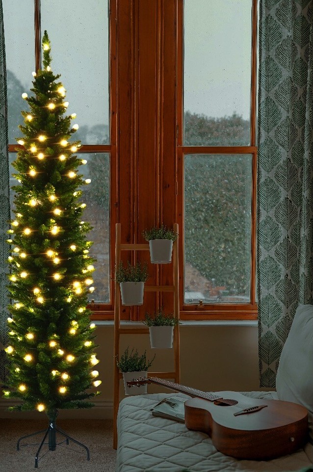 Prelit Artificial Christmas Tree, Candle tree, Pencil Tree, Slim