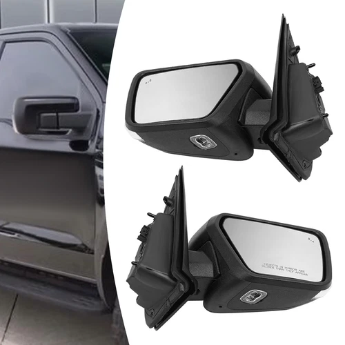 For 2021-2023 Ford F-150 Left & Right Side Side Rear View Mirror Signal, Heated
