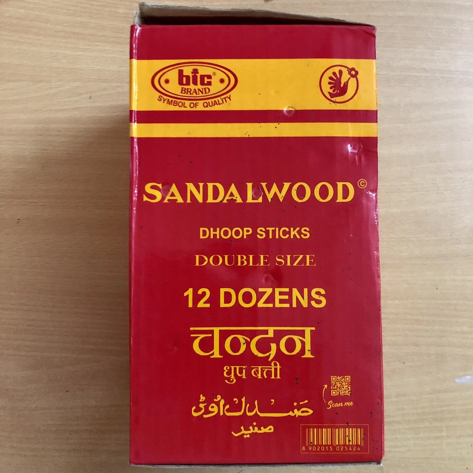 12 Dozen (144 Box) (1440 Sticks) Bic Sandalwood Dhoop Incense Sticks - Image 2 of 4