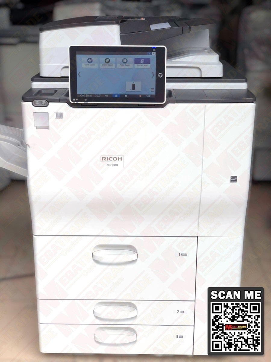 Ricoh IM 8000 A3 Black & White Laser Multifunction Printer Copier