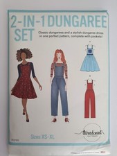 Threadcount TC2111 2-in-1 Dungaree Trouser Dress Uncut Sewing Pattern Size XS-XL