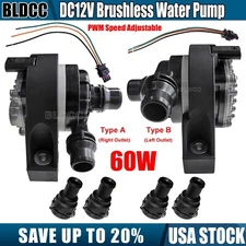 60W PWM Brushless Circulation Water Pump DC 12V Automotive Engine Auxiliary Pump