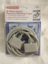 Interex Computer Products Bi-Directional Parallel Printer Cables I-4/15 15'