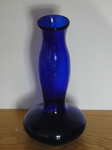 Antique Bristol Blue / Cobalt Vase - Picture 2 of 5