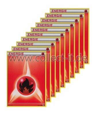 Pokemon - 10 Energiekarten FEUER