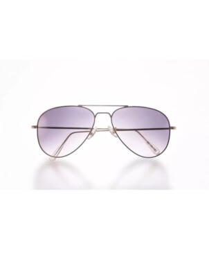 Vintage Hilton Classic 4 Gold Pilotenbrille braune Gläser 56 mm neu aus altem Lagerbestand Brille