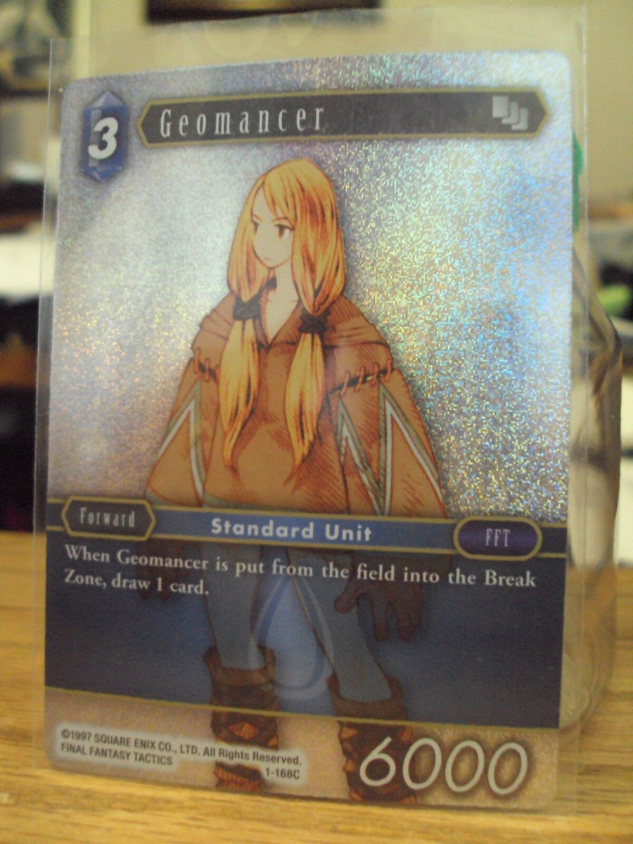 Final Fantasy Opus 1 TCG Foil Geomancer 1-168C FFTCG Tactics Foil