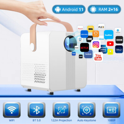 4K WiFi 5G Projector Autofocus LED Bluetooth Portable Home Theater ...