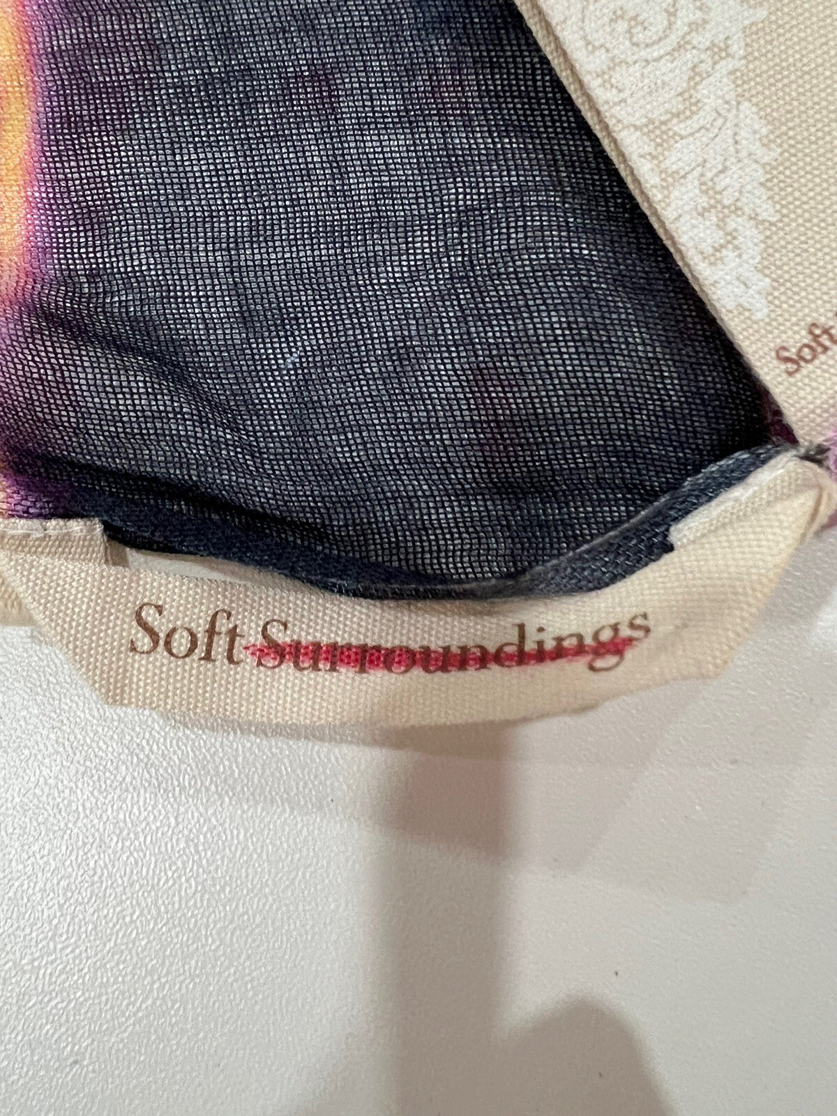 Soft Surroundings Rectangular Scarf Wrap Floral 1… - image 12