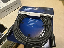 Livewire Advantage Microphone Cable 25 ft. Black NOB