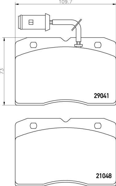 PAD740 GENUINE APEC FRONT BRAKE PADS FOR IVECO DAILY - SAME DAY DISPATCH