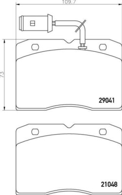 PAD740 GENUINE APEC FRONT BRAKE PADS FOR IVECO DAILY - SAME DAY DISPATCH