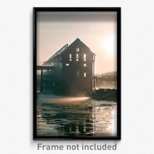 Pixel Art Poster - Murky Mill (8 Bit Psychedelic Trippy Weird Video Game Print)