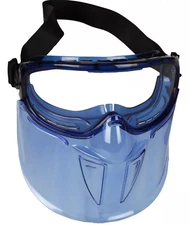 KLEENGUARD V90 PREMIUM FACE SHIELD W/ GOGGLE, BLUE FRAME, CLEAR LENS, ANTI FOG