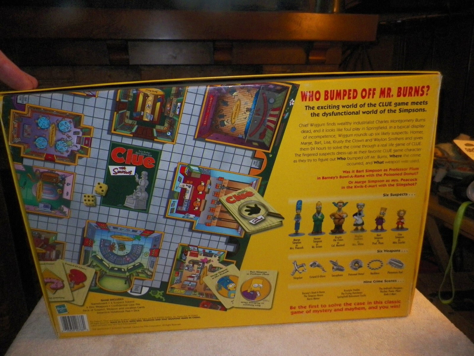 Hasbro (40766) The Simpsons Clue Detective Game - Multicolor for sale  online | eBay
