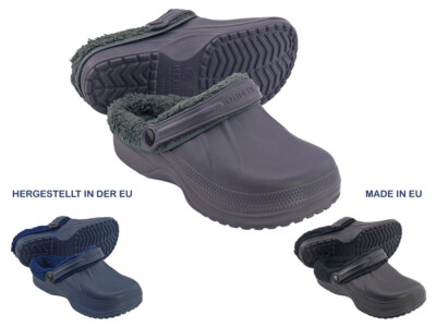 Hausschuhe Clogs Gartenschuhe  Sabots Pantoletten - gefüttert - Gr. 37-47!