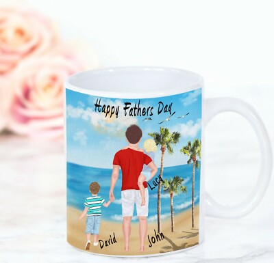Personalisierte Tasse Tasse individuelles Design Papa Familie Vatertag Tasse