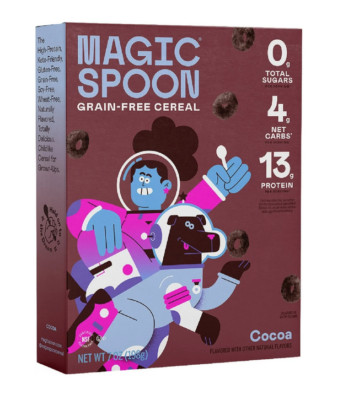 Magic Spoon Cocoa Grain-Free Breakfast Cereal, 7 oz Box