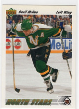 Basil McRae 91-92 Upper Deck Hockey Base Common #388 Minnesota North Stars