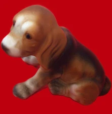 VINTAGE BEAGLE FIGURINE MID CENTURY MODERN PORCELAIN MMSC CO.