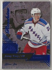2016-17 Fleer Showcase Flair Blue Ice Rookie #40 Jimmy Vesey R0 043/199 Rangers