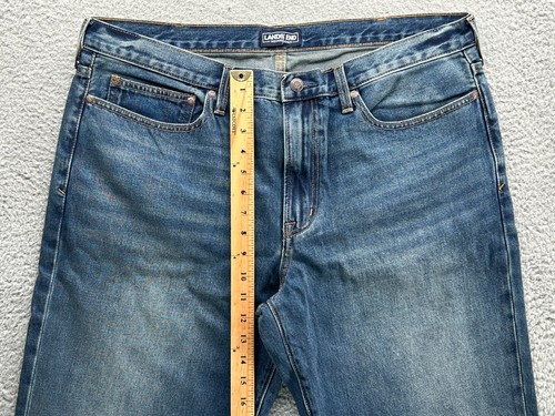 $65 New Lands' End Men's Traditional Fit 5 Pocket Denim Jeans Blue 37x34 - Picture 4 of 10
