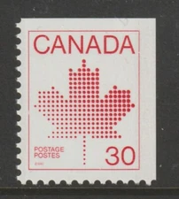 Canada #945, Maple Leaf, Maple Leaf, Booklet Stamp, MNH 1982