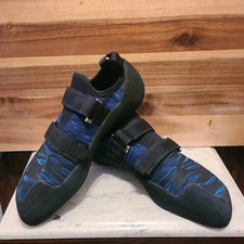 Climb X Icon Strap Rock Climbing Shoes Blue Black Size MEN'S 10 EUC 