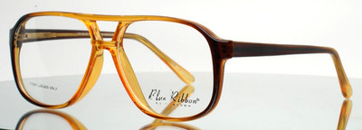 BLUE RIBBON by Marchon BR32 Brown Fade Mens Aviator Eyeglasses 54-14-140 B:46
