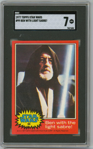 1977 Topps Star Wars #99 Ben with the light sabre! — SGC 7