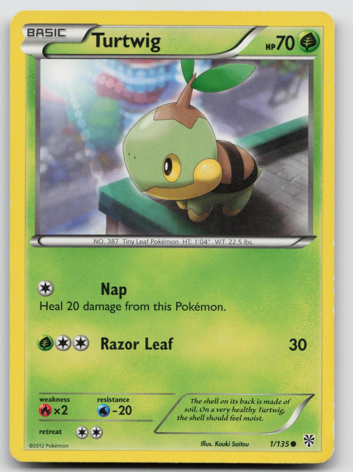 Turtwig 1/135 MP *Crease* Plasma Storm Pokemon L560