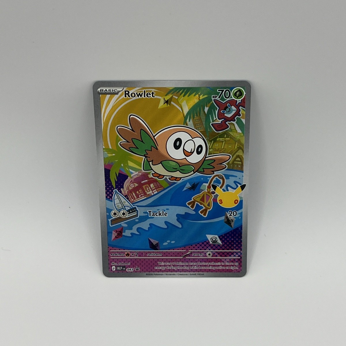 Rowlet MEP043 - 2026 First Partners Illustration Promo Alola