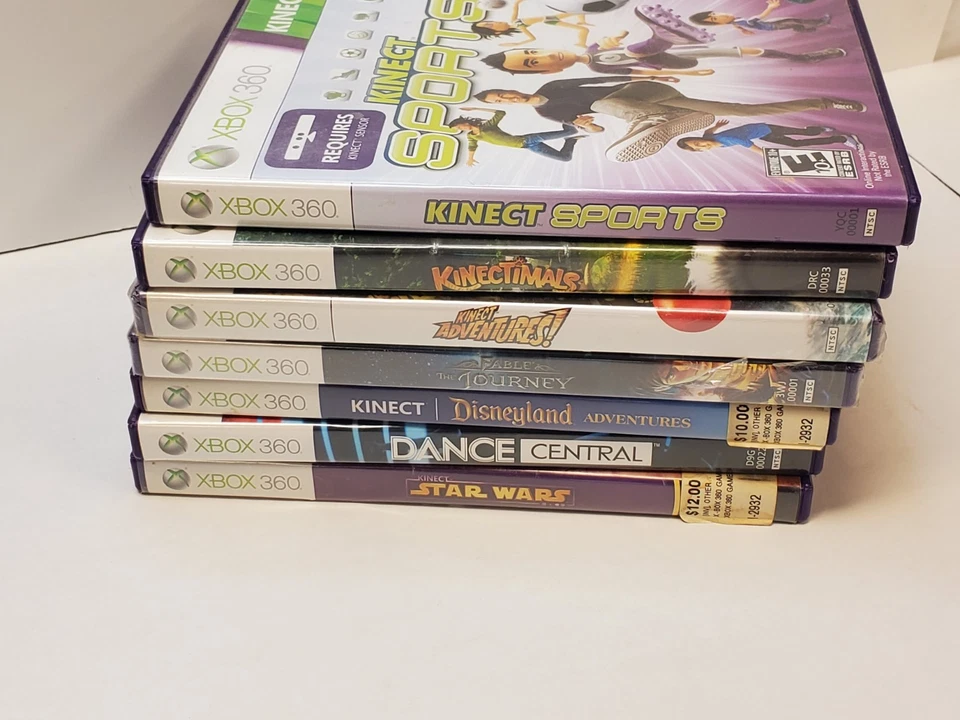 Kinect Sensor And 7 Xbox 360 Kinect Games - All Tested And Working - Image 3 of 4