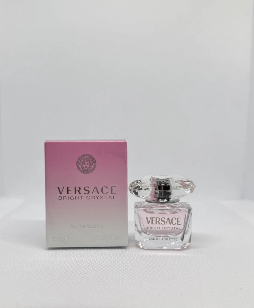 Versace Bright Crystal For Women Eau de Toilette Splash Mini 0.17 oz New In Box