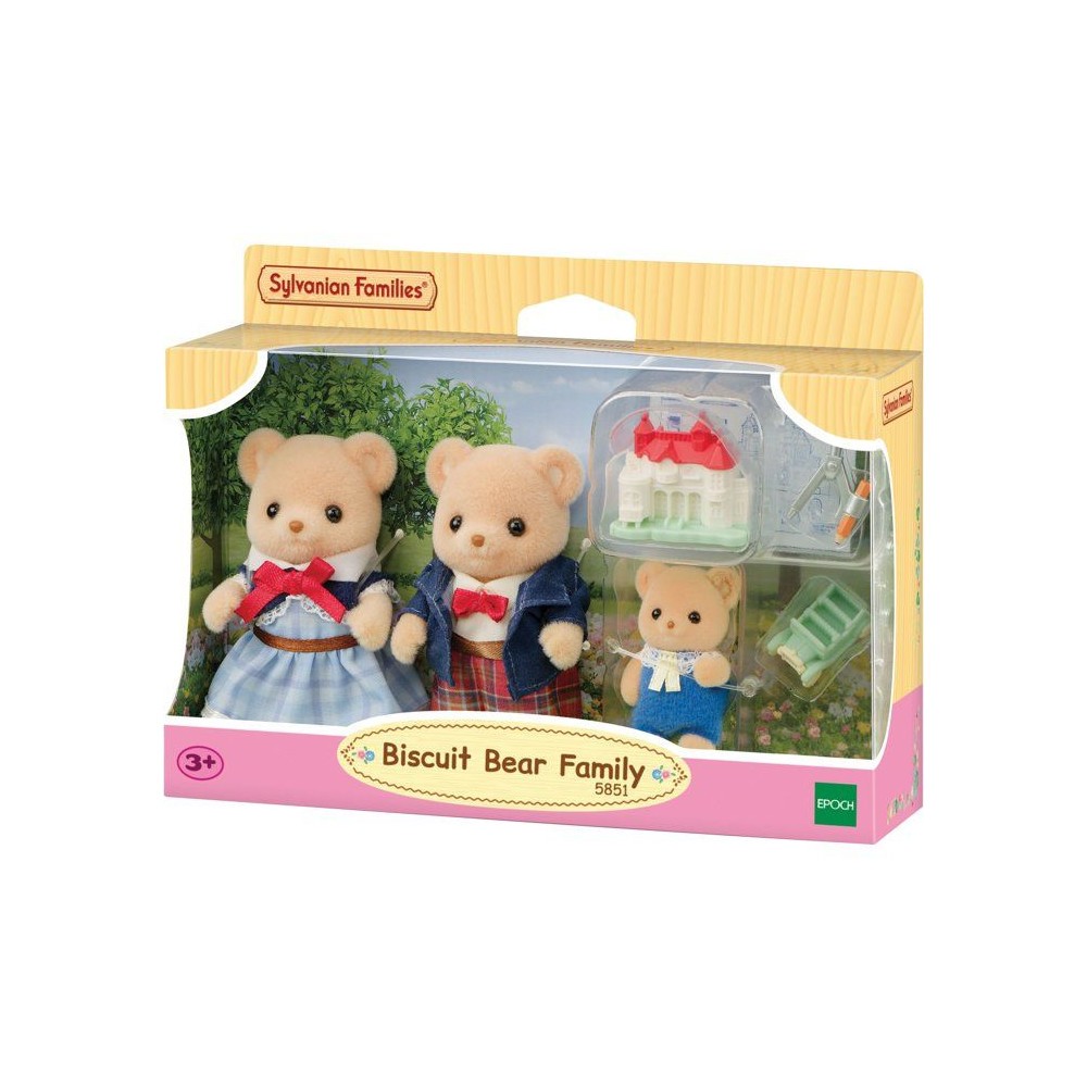 Sylvanian Families Famille Ours Biscuit pour meubler la grande maison miniature