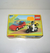 LEGO ROAD REBEL #6644 NMIB LEGOLAND VINTAGE 1990 VOITURE MOTO REMORQUE MINIFIG