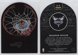 2023 Panini Crown Royale Rookie Royalty Red International Brandon Miller #40 RC