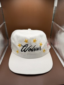 Darc Sport Cream Baseball Cap with Navy Wolf Logo Darc sports wolves hat - Gem main image 2