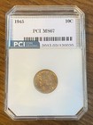 1945 Mercury Dime MS67 PCI Certified Mint State High Grade WWII Era 90% Silver — photo 1