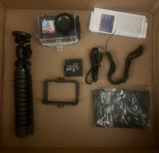 Vivitar 4K Ultra HD 64MB CD Action Camera Bundle WiFi No Box