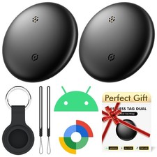 Air Tracker Tags-2 Pack for Android with Case- Bluetooth Tracker Item Finder ...