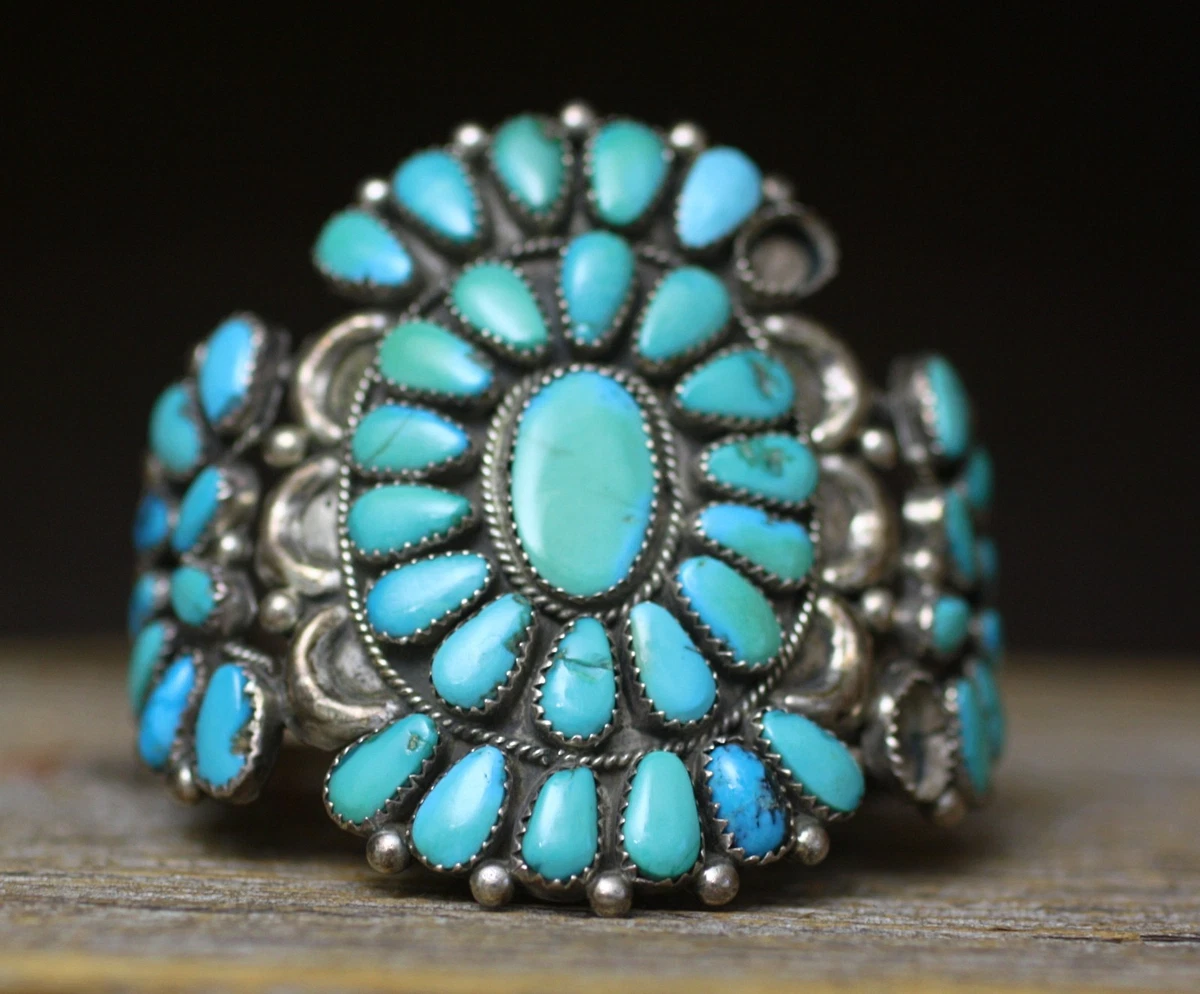Vintage Navajo Turquoise Cuff for sale | eBay