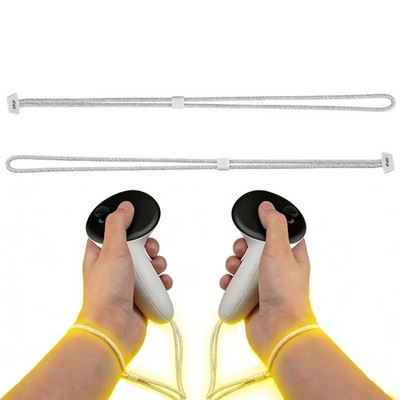 2 Pack Upgraded Adjustable Wrist Straps Compatible with Meta Quest 3/3S，White...
