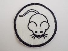 Mouse Embroidered Iron-on Patch