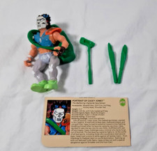 Casey Jones 100% Complete Teenage Mutant Ninja Turtles Playmates 1989 Vintage