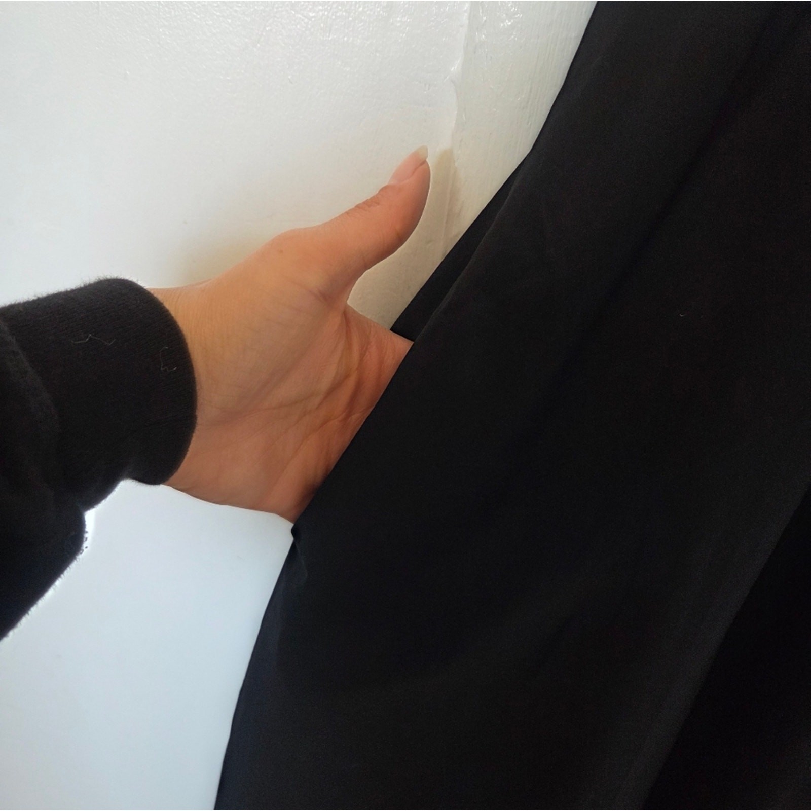 Zara Black Sleeveless V Neckline Dress Large NWT thumbnail 5