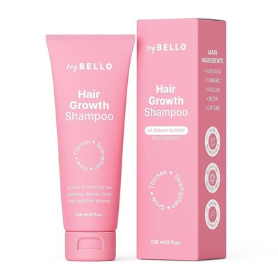 Trybello Hair Growth Shampoo | Natural Thickening & Scalp Detox | Sulfate Free